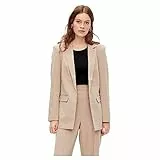 PIECES Damen Pcbozzy Ls Loose Blazer Noos Bc Klassischer Blazer, Silver Mink,M