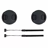 2 Stück 40.5mm Objektivdeckel mit Halteband Kordel für Sony ZV-E10 ZVE10 ZV-1F ZV1F A6700 A6400 A6300 A6100 A6000 A6500 A5100 ZVE1 A7C II A7C mit E 16-50mm oder FE 28-60mm Kit-Objektiv