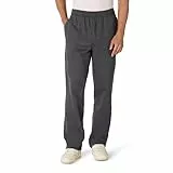 Amazon Essentials Herren Fleece-Jogginghose mit offenem Saum (erhältlich in Übergrößen), Dunkelgrau Meliert, L