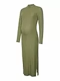 MAMA.LICIOUS Damen MLTRINITY HIGH Neck JRS MIDI Dress NOOS Kleid, Cypress, Small