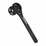 CooSpo MT6S Fahrradcomputer Halterung, Fahrradhalterung für Garmin IGPSPORT/Wahoo/Bryton/CYCPLUS Fahrradcomputer, Kompatibel mit GoPro, Out Front Radcomputer erweiterte Halterung