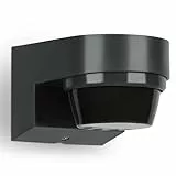 SEBSON Bewegungsmelder Aussen IP65, Aufputz Wand Montage, programmierbar, Infrarot Sensor 240°, Reichweite 8-14m (einstellbar), LED geeignet, 3-Draht