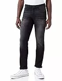 camel active Herren Slim Fit Madison Stretch Jeanshose Hose, Schwarz (Asphalt - 88), 36W / 30L