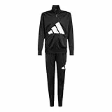 adidas Unisex Kinder Essentials Big Logo Climacool Track Suit, black/white, 11-12 Years
