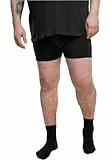 Urban Classics Herren Unterhosen Multi-Pack Men Boxer Shorts Unterwäsche, 1x Schwarz, 1x Charcoal, 4XL