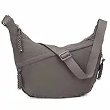 TIAASTAP Halbmond Umhängetasche Nylon Groß Crossbody Bag Shoulder Bag Women Half Moon Bag Slouchy Bag Hobo Tasche Bauchtasche Crossbag Damen-Schultertaschen