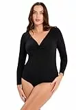 Sans Complexe Leotard thermique à manches longues noir de Lingerie