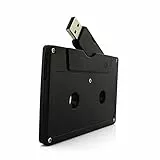 Einzigartig und Neuheit Kassette Band Form 64GB USB 2.0 Flash Drive Cool USB Stick Speicherstick Lustig U Disk Geschenk (Schwarz)