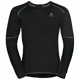 Odlo Thermounterwäsche Herren Active X-Warm I Langarm Thermoshirt I Warme Skiunterwäsche Langarm Thermoshirt mit Rundhals I Herren