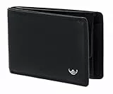 Golden Head Polo RFID Protect Petite Billfold Coin Wallet Black