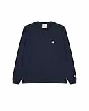 Champion Herren Legacy Basics - L-s Crewneck Langarmshirt, Marineblau, L EU