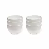 Vivo Villeroy & Boch - Basic White Schalen Set 6 Personen Weiß, Spülmaschinenfest, Mikrowellensicher, Müslischalen, Schüsseln, Bowl, Suppenschüsseln, Salatschüssel, Essschalen, Premium Porzellan