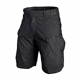 Syfinee Taktische Shorts für Herren, Cargo-Shorts, entspannte Passform, schnell trocknend, atmungsaktiv, verbessert, wasserdicht, für Outdoor-Wandern, Klettern, Camping, Schwarz