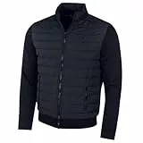 Calvin Klein Herren Hybrid gesteppte Fleece Jacke - Schwarz - XL