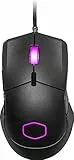 Cooler Master MM310 RGB Ultraleichte 50g Gaming-Maus mit Kabel – NVIDIA Reflex, optischer Sensor PAW3327 (12.000 DPI), 5 programmierbare Tasten, glatt gleitende PTFE-Füße, MasterPlus+ (PC) – Schwarz