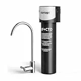 Vortopt Unterbecken-Wasserfilter für Baçt-ria Reduzierung, NSF/ANSI 42 zertifiziert, 0,01 μm Ultra-Filtration, mit speziellem Wasserhahn, 70.000 Liters hohe Kapazität,Q6-UF