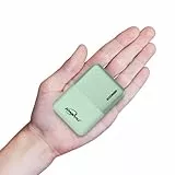 Tragbare Powerbank Ladegeräte 10000mAh Hohe Kapazität Externe Akkupacks 2.4A 2 Ports mit USB Typ C Kompatibel für iPhone Samsung Android Handy Nintendo Switch und Tablets (Grün)