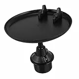 ULTECHNOVO Verstellbarer Auto Beistelltisch Mit Getränkehalter Und Vielseitigem Essenstablett Stabile Konstruktion Einfache Montage Kompatibel Für Kfz Innenraum Zubehör Praktischer Organizer