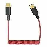 USB C auf USB C Mikrofonkabel Kompatibel mit DJI Mic Mini/Mic 2, Rode Wireless GO II, ME, Pro, Hollyland Lark M1, M2, 150, MAX, MAX Duo Audio-Patchkabel für iPhone 17/16/15, MacBook, Laptop,Smartphone