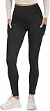 FOTOCITI Sport Leggings Damen mit Tasche High Waist Sportleggins Lang Blickdicht Sporthose Push Up Yogahose Bauchweg Laufhose Fitnesshose Hose