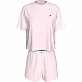 Tommy Hilfiger Damen Ss Jersey Short Uw0Uw05912 Set, Pink (Light Pink), M