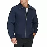 Dockers Herren Golf-Bomberjacke aus Mikro-Twill (Standard und Big & Tall) Windbreaker-Jacke, Marineblau, XL