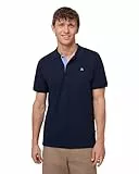 DANISH ENDURANCE Premium Poloshirt Herren Kurzarm (1er | 2er Pack), Piqué Qualität aus Bio-Baumwolle, Marineblau/Blau, L