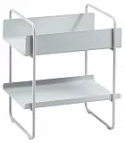 Zone Denmark A-Console Table Konsolentisch, Beistelltisch und Dekotisch aus Metall, 48 x 35,6 x 55,5 cm, Soft Grey