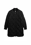 Superdry Damen Lange Steppjacke mit Futter Schwarz 40