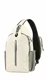 MAYLISACC Sling Rucksack, Crossbody-Tasche, leichter Schulterrucksack, Brusttasche, Wander-Tagestasche, Beige, Medium, Sport, Outdoor