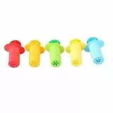 TOYMYTOY 5Pcs Kinderknete Spritzen Kunststoff Extrudieren Teig Plastilin Mold Werkzeug Set Kinder Spielzeug