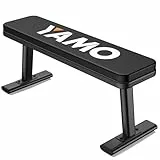 YAMO Fitness Hantelbank, Kann 660 kg Tragen Hantelbank für Zuhause, Langhantelbank mit Bequemes Dickes Polster, Schwarz