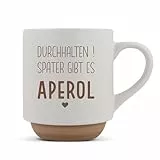 Laser Tattoo Lustige Kaffeetasse mit Spruch fürs Büro & Home Office | Geschenk für Kollegin, Freundin | Finnisches Design (Aperol)