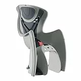 OKBABY Baby Shield - Fahrradsitz hinten für Kinder bis 22 kg - Befestigung am Gepäckträger - Grau