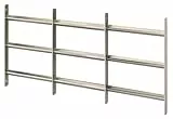 Alberts 553692 Fenstergitter Venlo | ausziehbar | galvanisch blau verzinkt | 450 x 500-650 mm