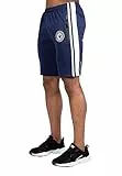 Gorilla Wear - Stratford Track Shorts - Blau - Bodybuilding Sport Alltag Freizeit mit Logo Aufdruck leicht und bequem für optimale Bewegung aus Polyester und Spandex, XXL