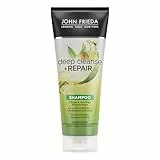 John Frieda Deep Cleanse & Repair Shampoo - Inhalt: 250 ml - Pflege & sofortige Regeneration - Mit nährender Avocado