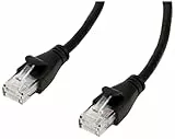 Amazon Basics Ethernet-Netzwerkkabel, RJ45, Cat6, 1.5 m, 1.000Mbit/s, kompatibel mit Personal Computer, Schwarz