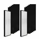 PUREBURG Ersatzfilter-Set, kompatibel mit Toshiba CAF-Z45FR CAF-Z45FR CAF-W36USW Luftreinigern CAF-W36USWDF,2er-Pack