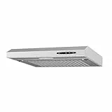 HEINRICHS Dunstabzugshaube, 60cm Unterbauhaube, Abluft/Umluft-Dunstabzugshaube, 212m³/h Saugkraft, mit LED Beleuchtung, 3 Geschwindigkeitsstufen, inkl. Kohlefilter, 87W Leistung, Edelstahl