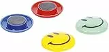 BGS Diy 85812 | Magnet-Satz | 4-tlg. | 'Smile' | Ø 40 mm | Magnete | für Whiteboard / Kühlschrank / Magnettafel / Magnetwand