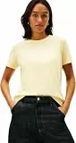 Tommy Hilfiger Women's Reg Corp Logo C-Nk Ss Ww0Ww40276 Andere Oberteile, Yellow (Zesty Yellow), XXL