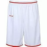 Spalding Herren Herren Shorts Move Shorts, weiß/rot, 4XL, 300514006