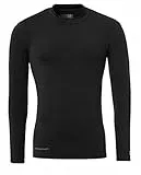 Uhlsport Unisex Kinder Distinction Colors Baselayer T-shirt, Schwarz, 164 EU