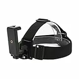 Akozon Kopfgurt, Helm Kamera mit Halterung Kopfhalterung Handy Kampera Kopfbandhalterung Sport Halterung Kopfmontierter Handyhalter Verstellbar Ego-Perspektive für Smartphones Action Kamera