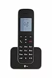 Telekom Sinus 207 – DECT Festnetztelefon mit Basisstation & Mobilteil – Schwarz, kabellos, einfache Bedienung