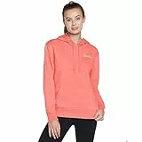 Skechers Damen Signature Pullover Hoodie Hooded Sweatshirt, Orange, Extra Large Ladies