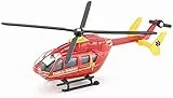 Siku 4366927 1647, Rettungshubschrauber, Metall/Kunststoff, 1:87, rot, Drehbare Rotoren