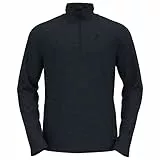Odlo Fleecepullover Herren Roy I Midlayer mit Halbreißverschluss I Langarm Wandershirt Langarm Wandershirt mit 1/2Reißverschluss I Herren