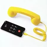 Jotekonoby Typ-C Kabelgebundener Retro-Telefonhörer Festnetz-Empfänger, kompatibel mit Smartphones und Tablets, High-Fidelity-Lautsprecher für klare Anrufe